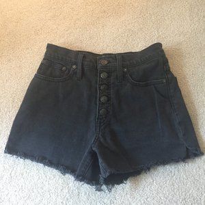 Madewell Black High Rise Shorts